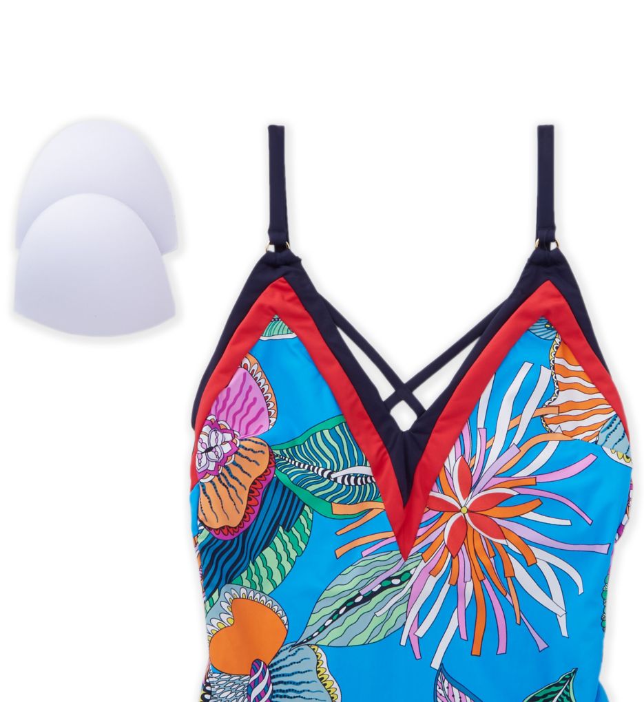 Tahiti Tropical Plunge One Piece Swimsuit-cs2