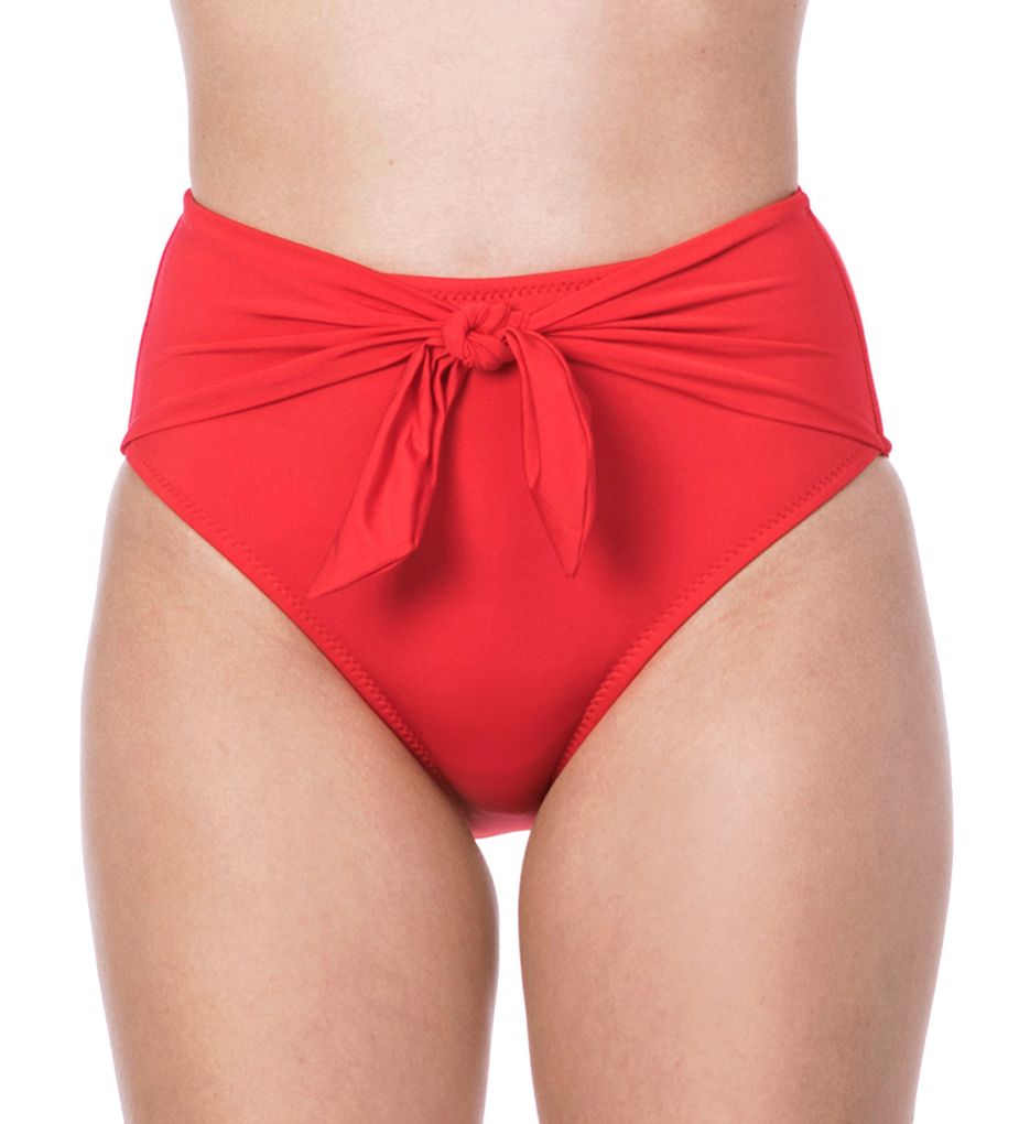 Getaway Solids High Waist Tie Front Swim Bottom