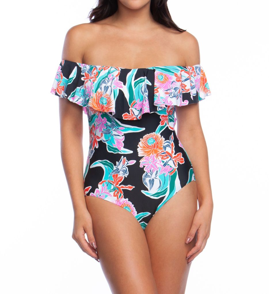 Tropic Wave Off The Shoulder One Piece Swimsuit