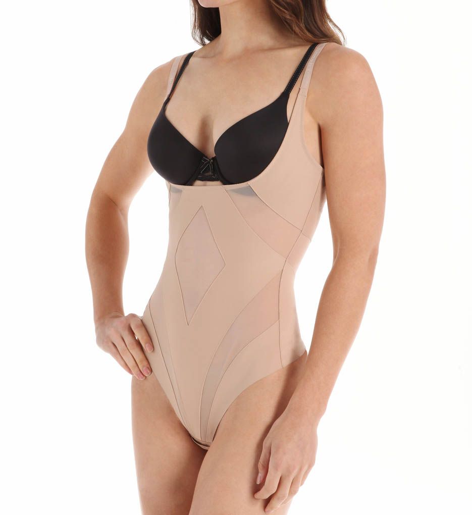 Amazing Sensation Shaping Torsette Thong Bodysuit-gs