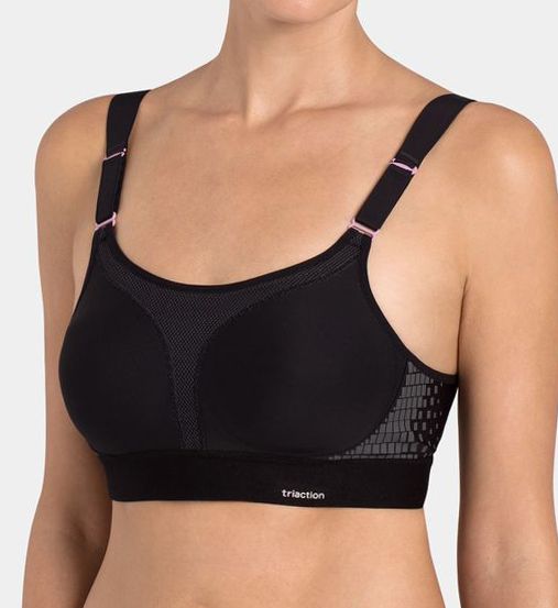 Triumph : Triumph 63839 Triaction Extreme Lite Wire Free Sports Bra (Black 32B)