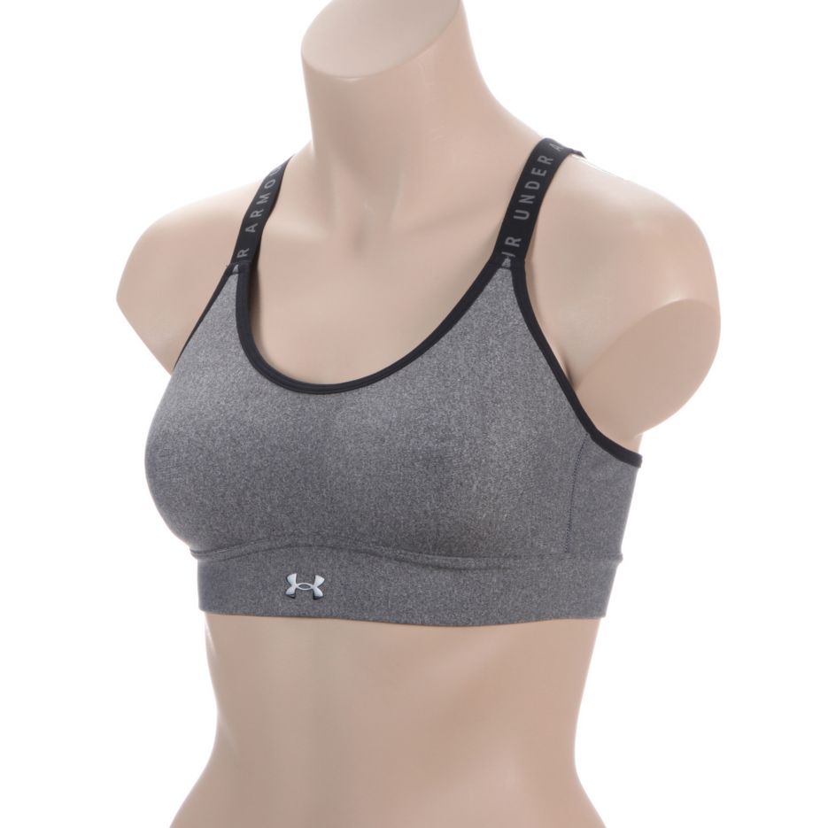 UA Infinity Mid Heather Medium Impact Sports Bra