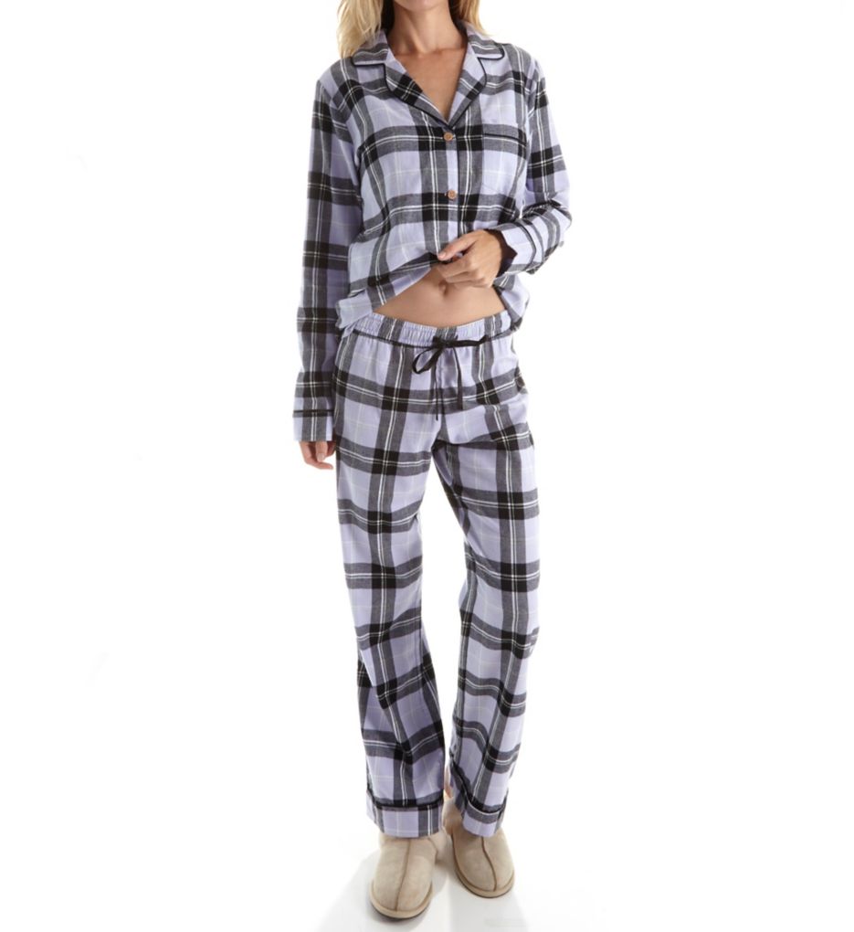 Raven Flannel Plaid PJ Set-cs1