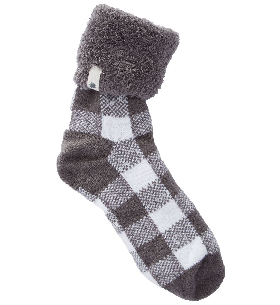 Vanna Check Fleece Lined Sock-cs1