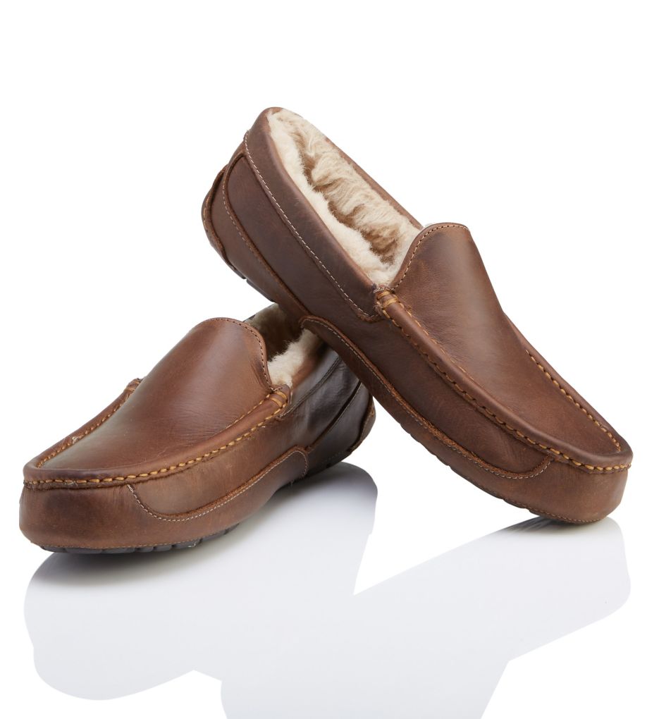 Leather discount ascot slippers