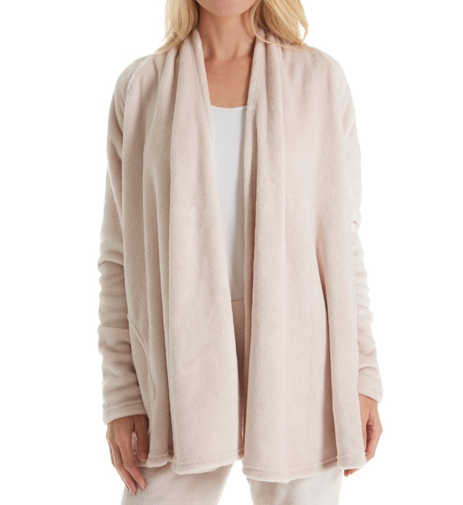 Isla Double Faced Fleece Draped Shoulder Shawl-fs