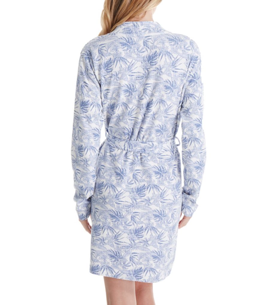 Clio Island Floral Waffle Knit Robe-bs