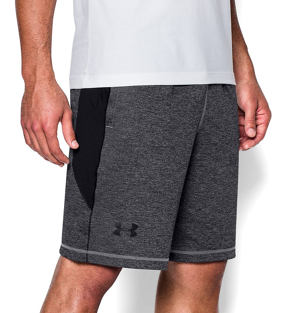 Under Armour 1253528 UA HeatGear Lightweight Printed Raid 10 Inch Short (Steel/Black/Black)