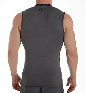 HeatGear Armour Sleeveless Compression Shirt Carbon Heather/Black S
