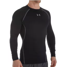 HeatGear Armour Long Sleeve Compression Shirt Black/Steel M