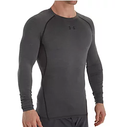 HeatGear Armour Long Sleeve Compression Shirt Carbon Heather/Black 3XL