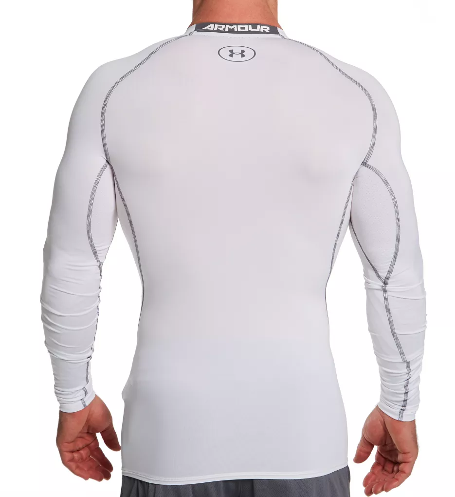 HeatGear Armour Long Sleeve Compression Shirt WHT XL