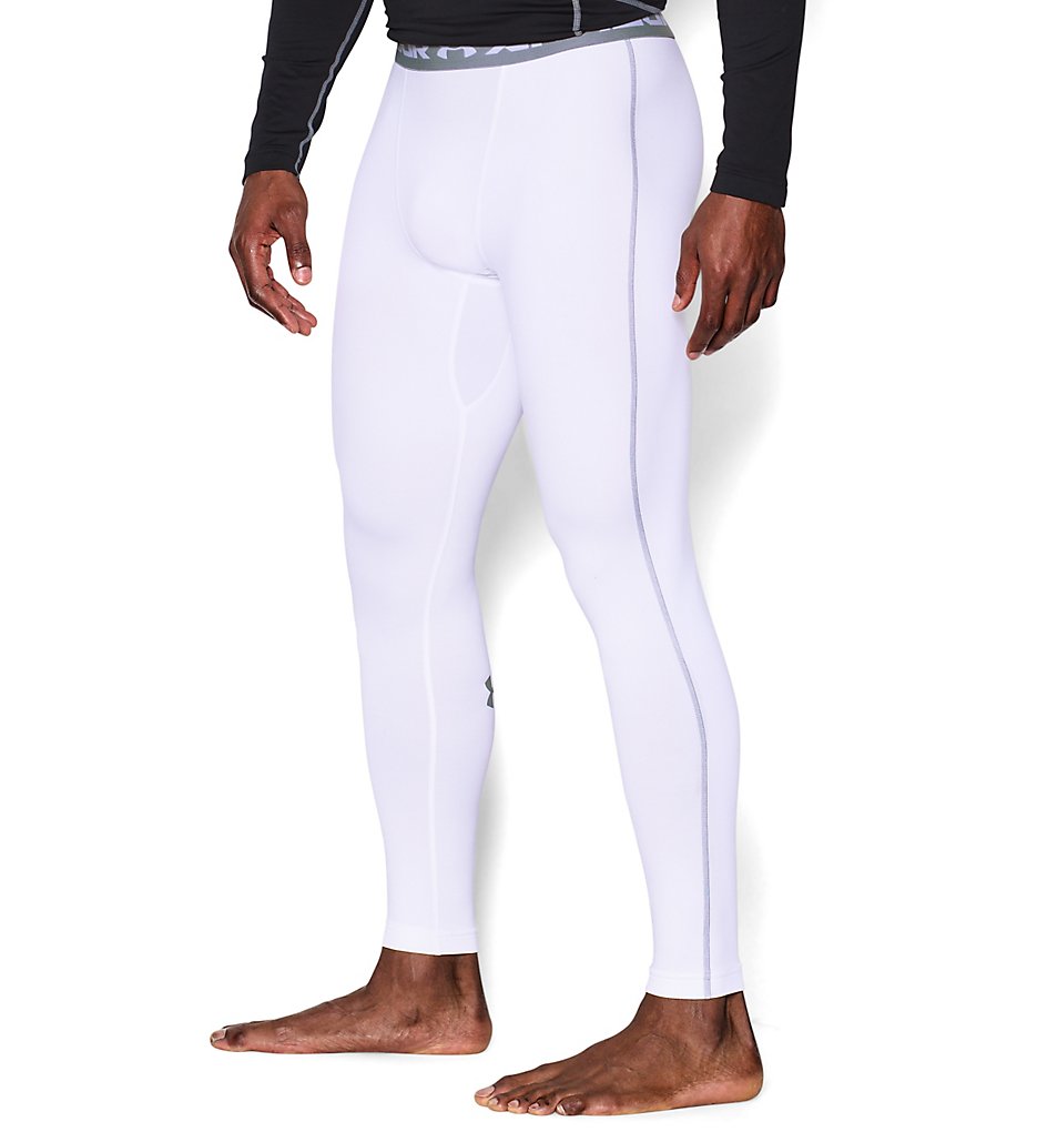 Under Armour 1265649 ColdGear Armour Compression Tights (White/Steel)
