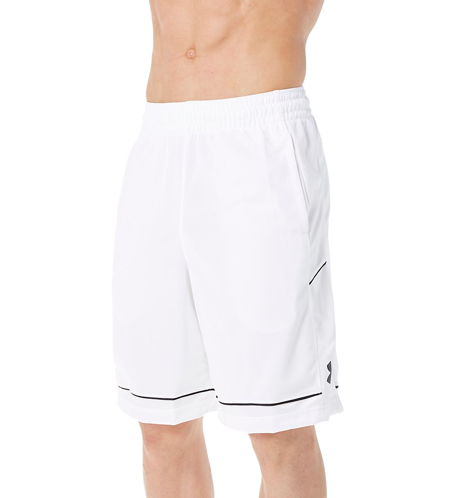 Under Armour 1271953 Baseline 12 Inch Short (White/Black)