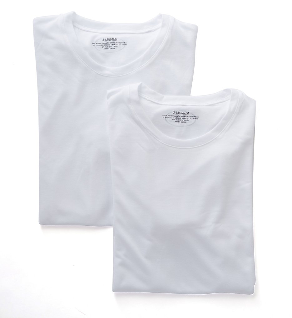 Under Armour 1272393 Core Performance Crew Neck Undershirt - 2 Pack (White)