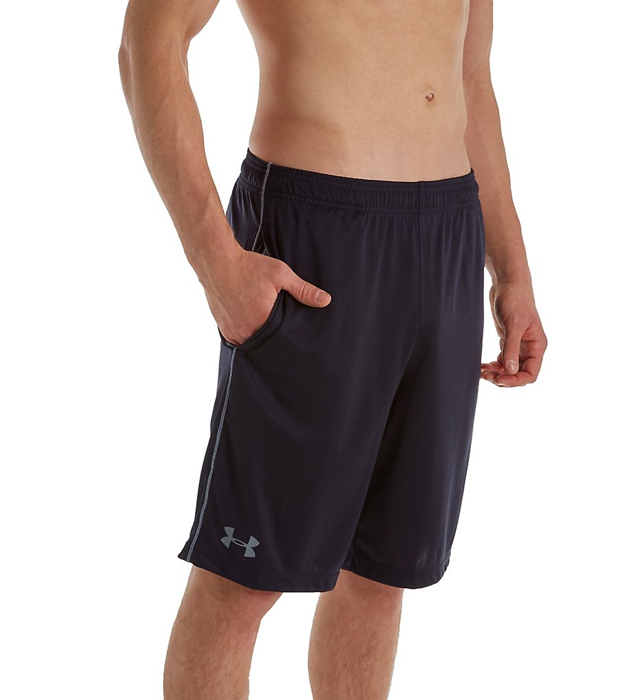 Under Armour 1274466 HeatGear Tech Performance 10 Inch Graphic Short (Black/Steel)