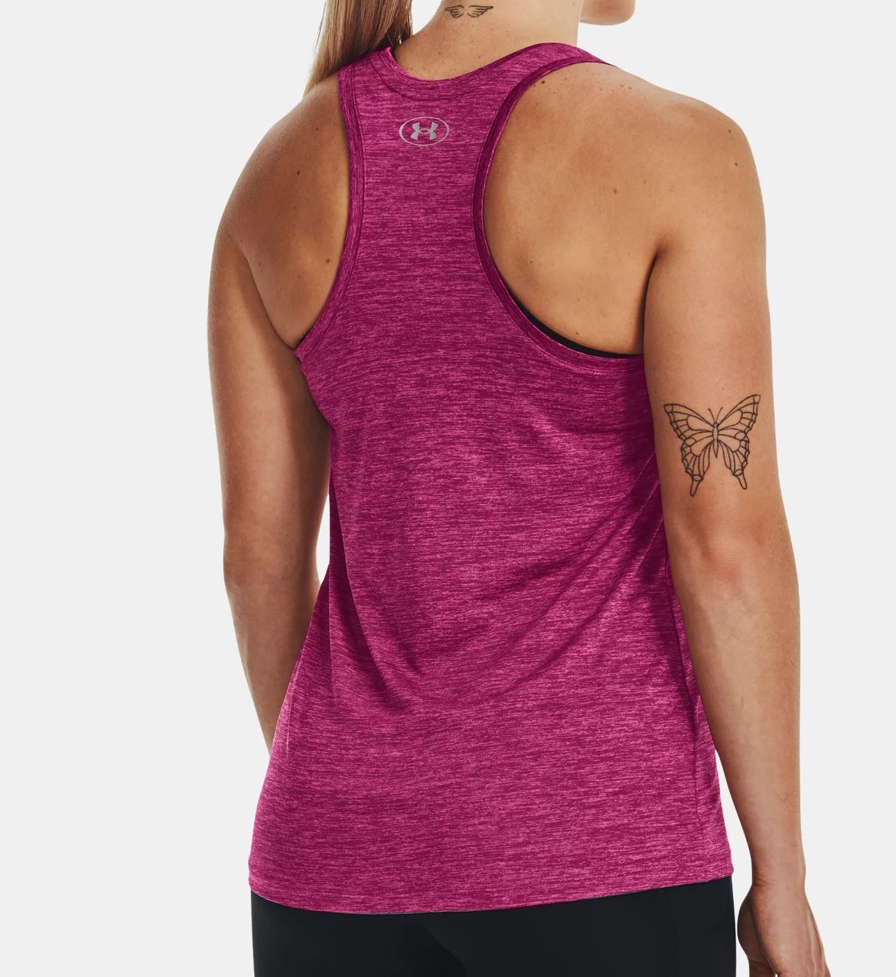Under Armour UA Tech Twist Racerback Tank Top Charged Cherry 2X  - Image 2