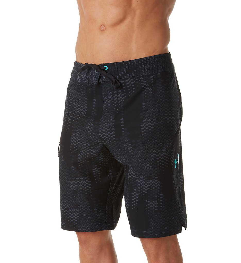 Under Armour 1290503 Reblek Printed Boardshort (Stealth Gray/Navy)