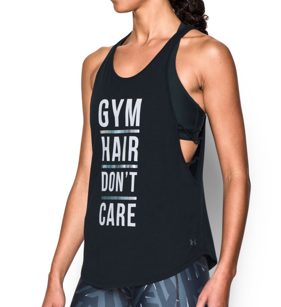 Gym Hair Graphic Strappy Tank