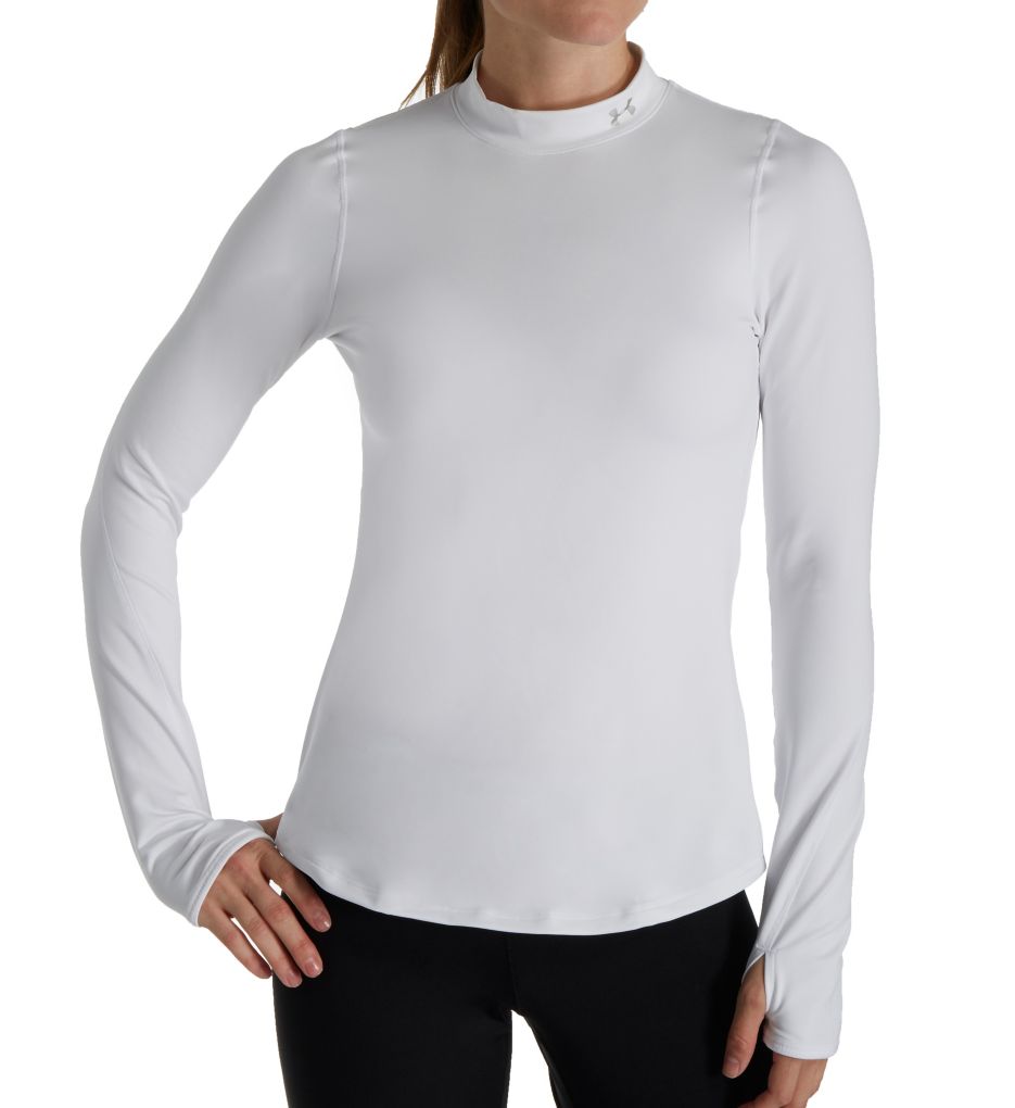 ColdGear Armour Fitted Mock Neck Long Sleeve Shirt-fs
