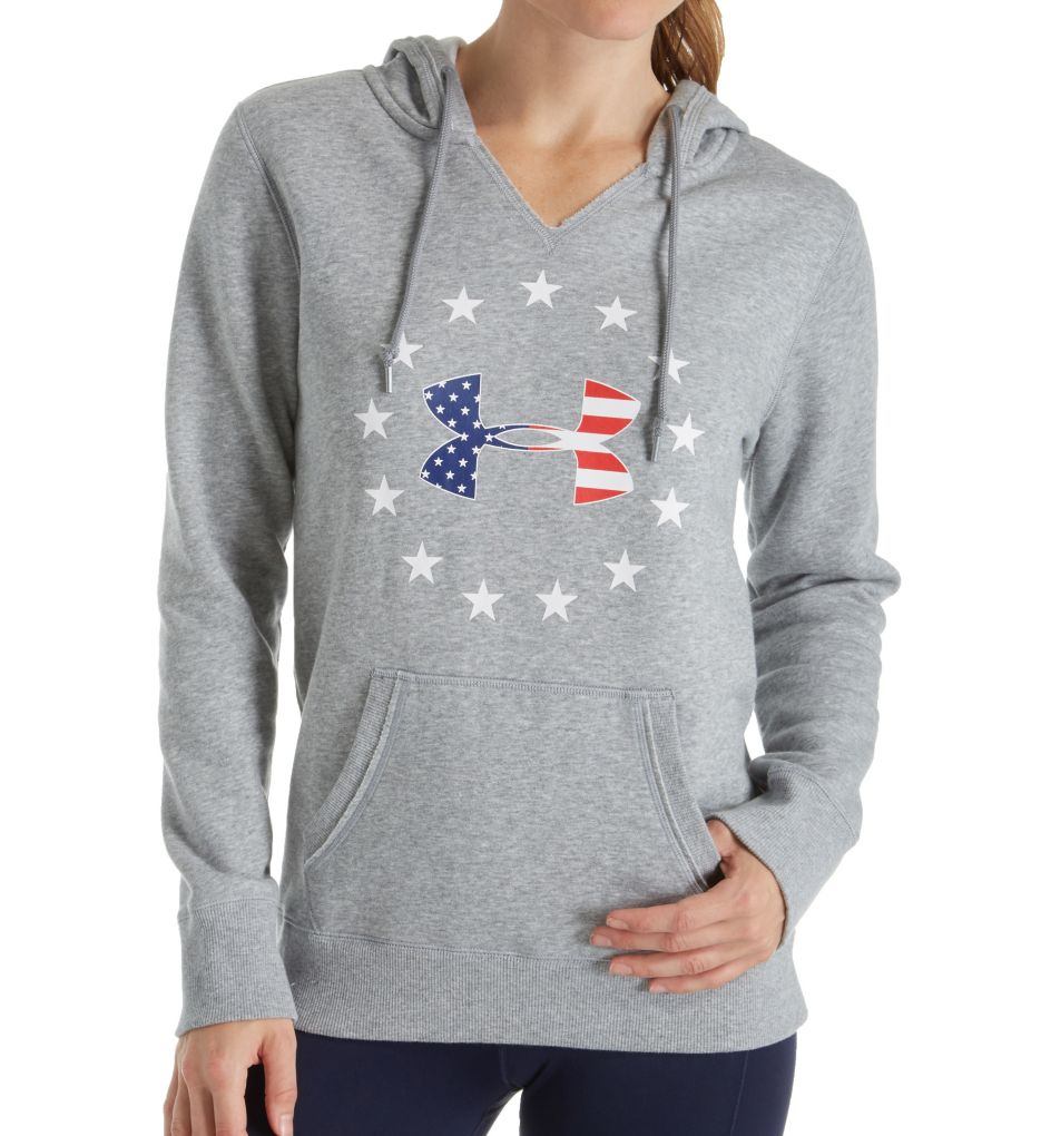 UA Freedom Logo Lightweight Favorite Fleece Hoodie-fs