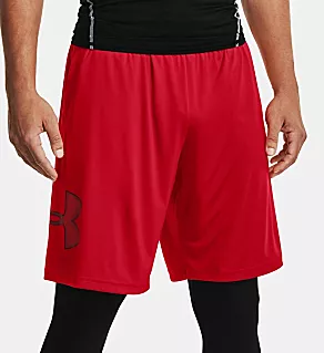 Threadborne Siro Tech Graphic Short RED 2XL