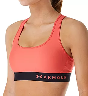 Armour HeatGear Crossback Bra Watermelon XS