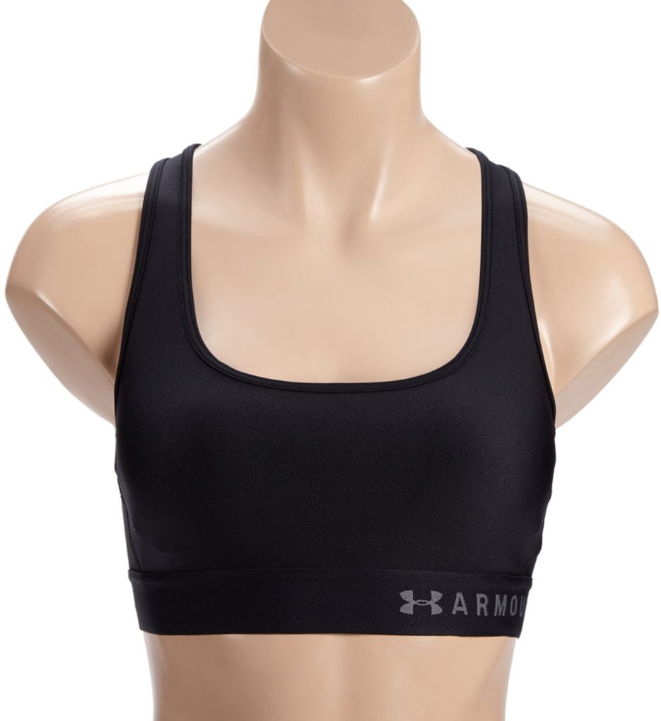 Under Armour Women's Cross Back Low Sports Bra Beta / Black