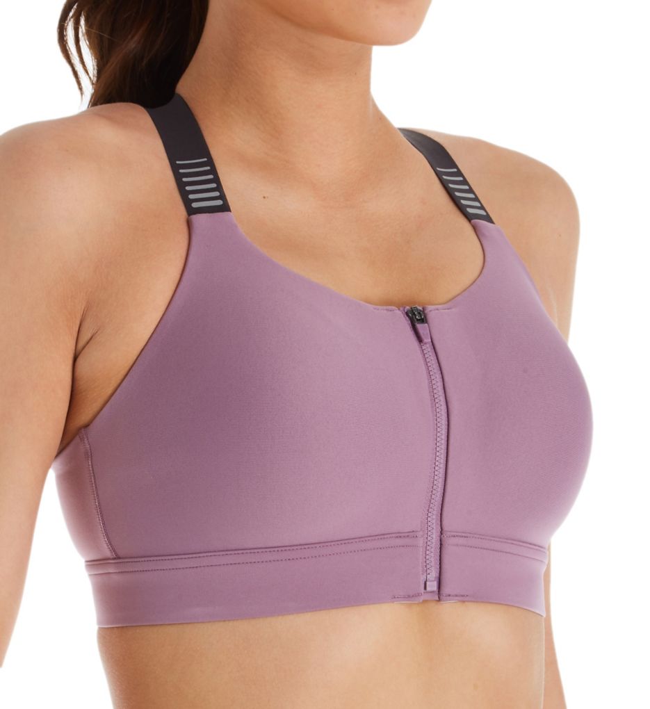 violet zip bra