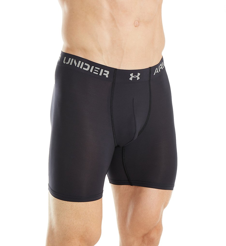 Under Armour 1309467 Armourvent Mesh 6 Inch Boxerjock (Black/Steel)