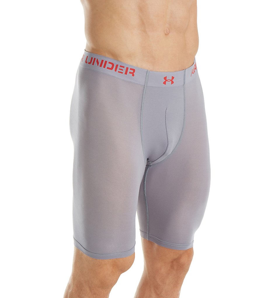 Under Armour 1309469 Armourvent Mesh 9 Inch Boxerjock (Steel/Red)