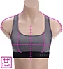 Under Armour Armour Crossback Heather Mid Impact Sports Bra 1310459 - Image 3