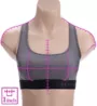 Under Armour Armour Crossback Heather Mid Impact Sports Bra 1310459 - Image 3