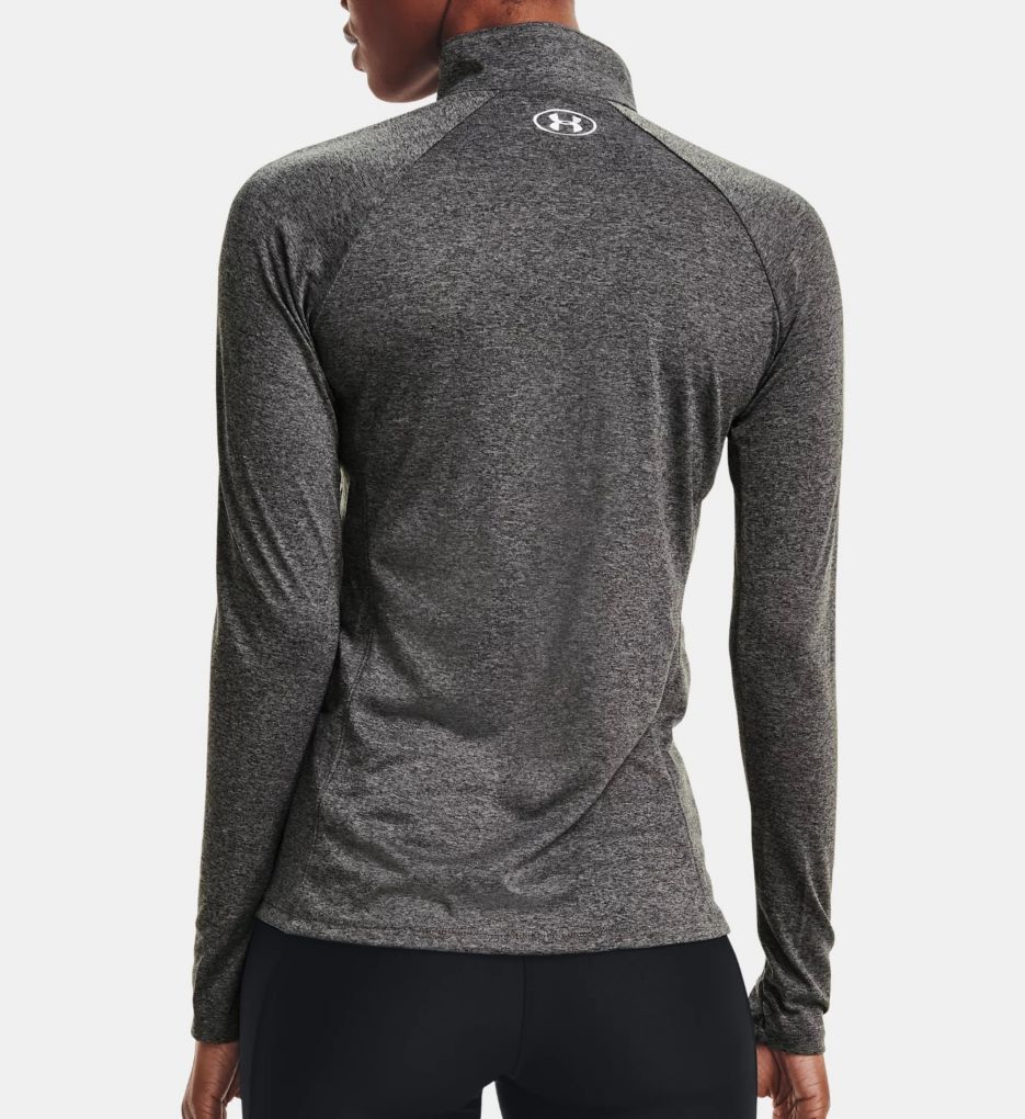 Under Armour UA Tech Solid 1/2 Zip Long Sleeve Top Carbon Heather M  - Image 2