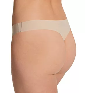Thong with Laser Cut Edge - 3 Pack Beige S