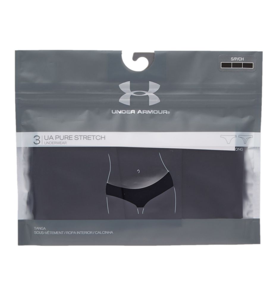 Under Armour Women's UA Pure Stretch Thong 3-Pack 1325615-001-XS
