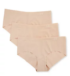 Hipster Panty with Laser Cut Edge - 3 Pack Beige S