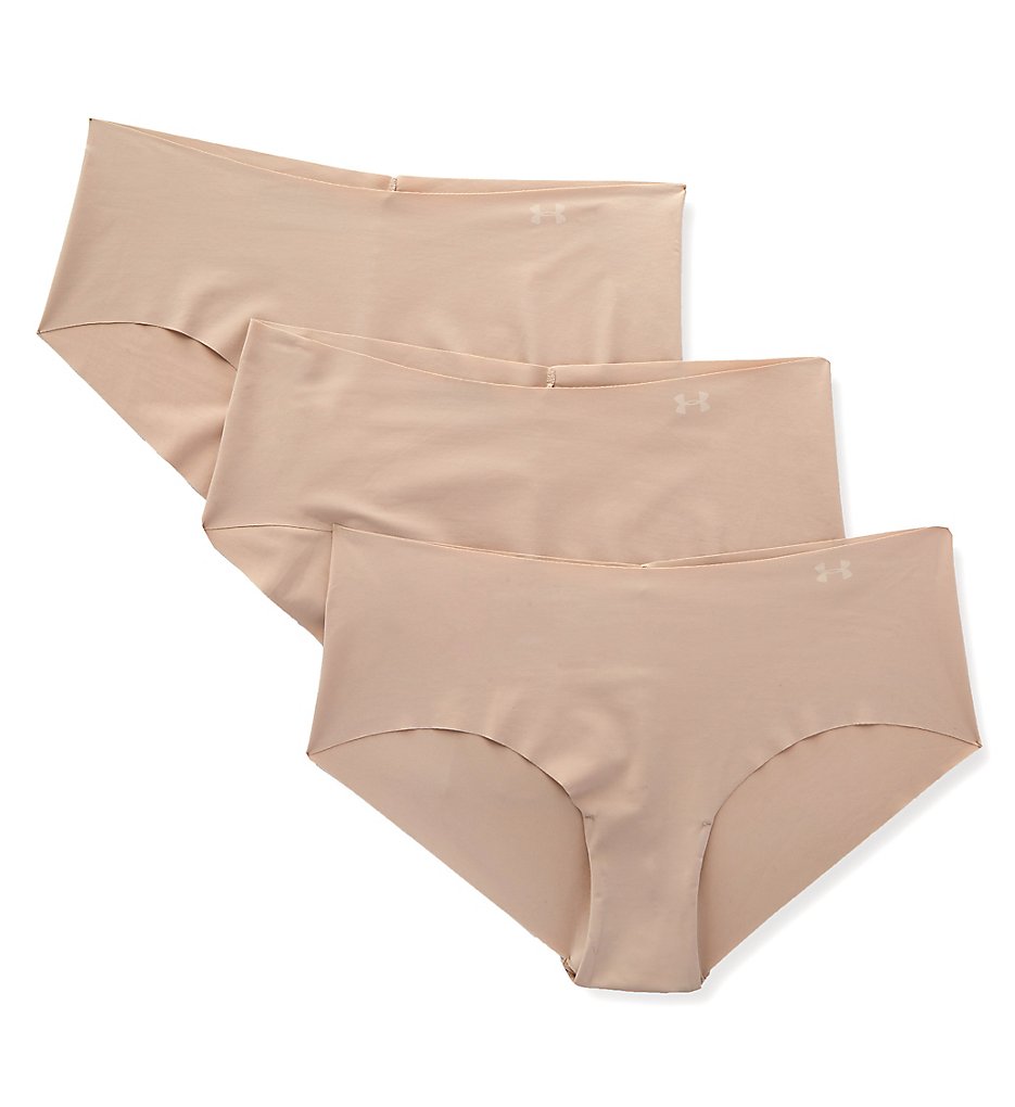Under Armour - Under Armour 1325616 Hipster Panty with Laser Cut Edge - 3 Pack (Nude M)