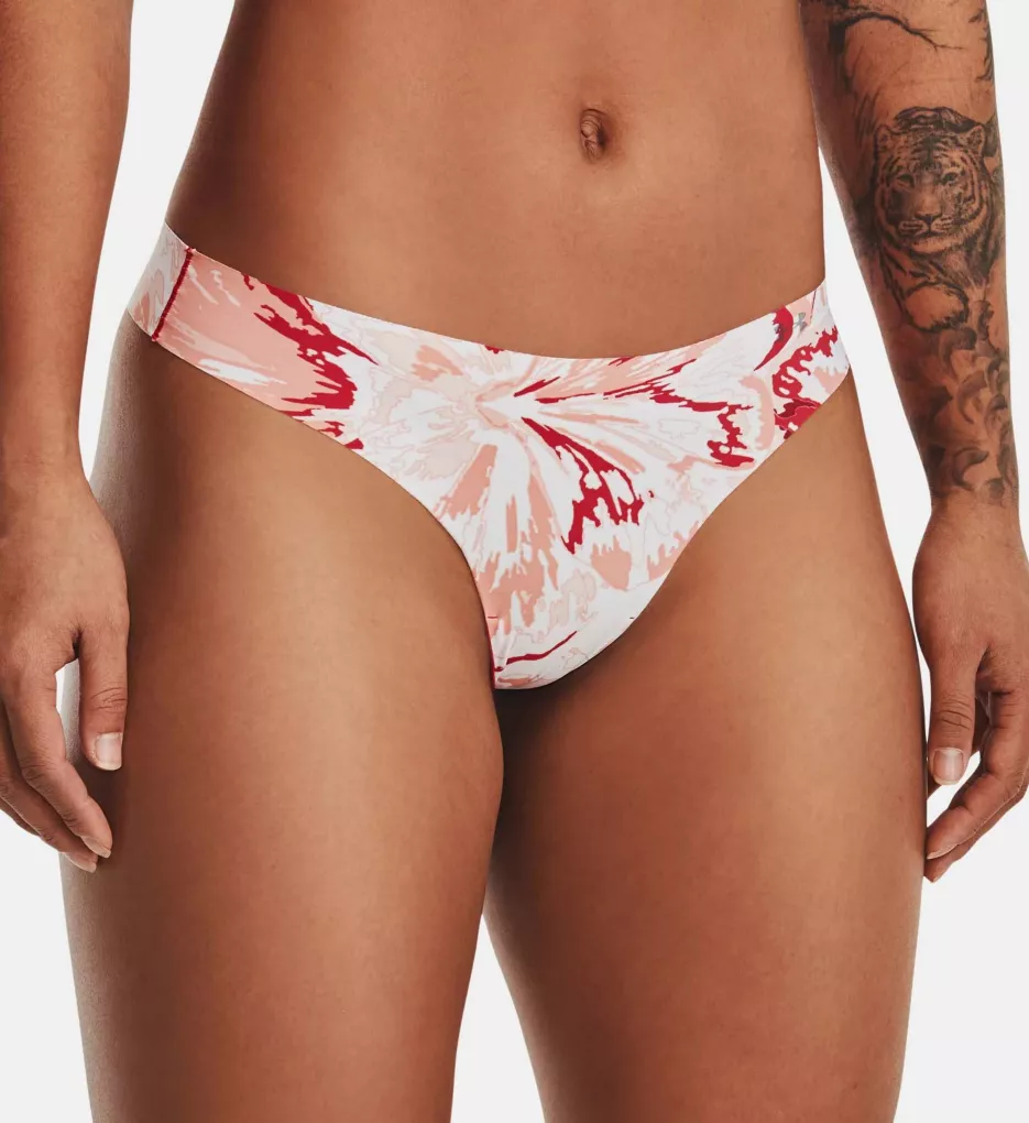Printed Thong with Laser Cut Edge - 3 Pack Knockout/Black Rose XS