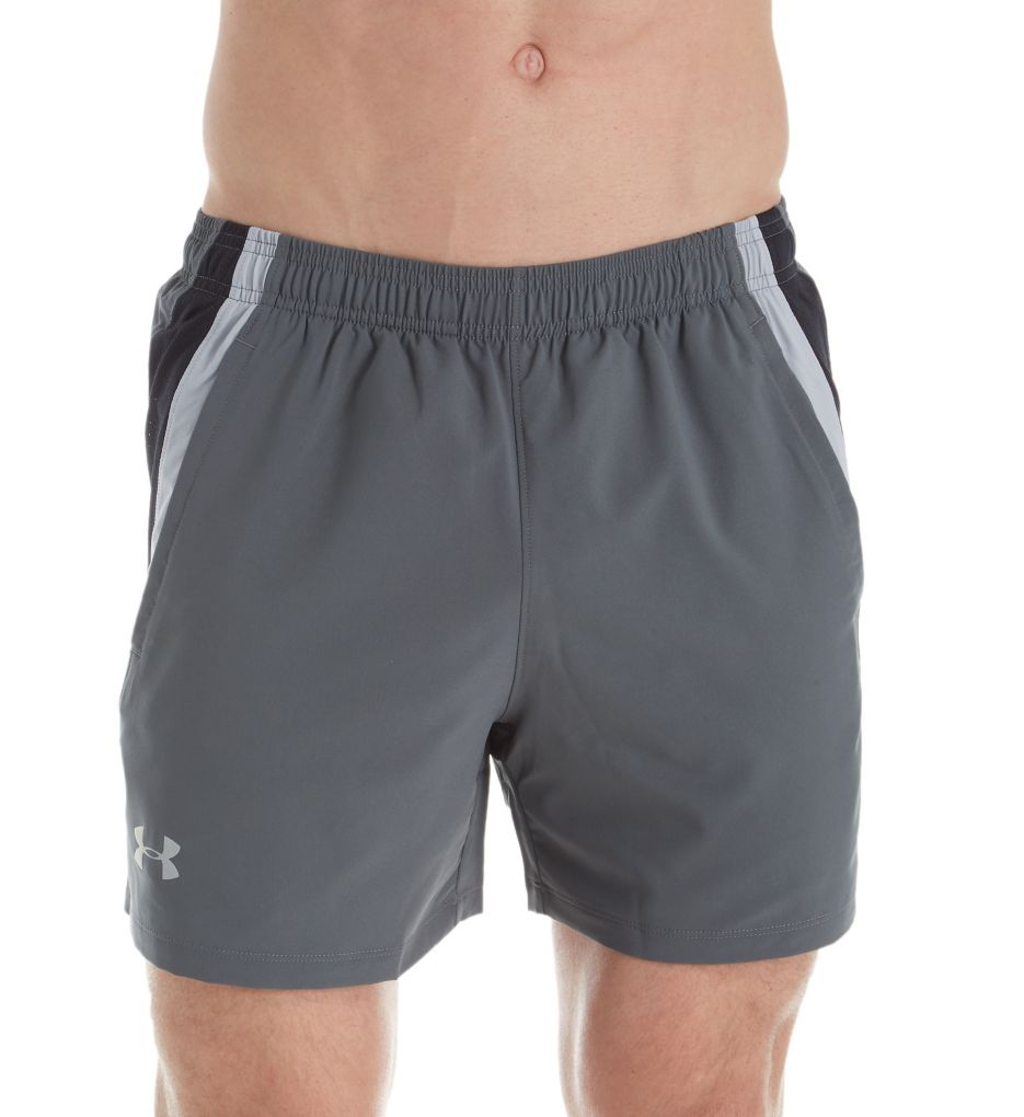 Under Armour mens Launch Stretch Woven 7-inch 2n1 Short, Pitch  Gray/Reflective, Small US at  Men's Clothing store