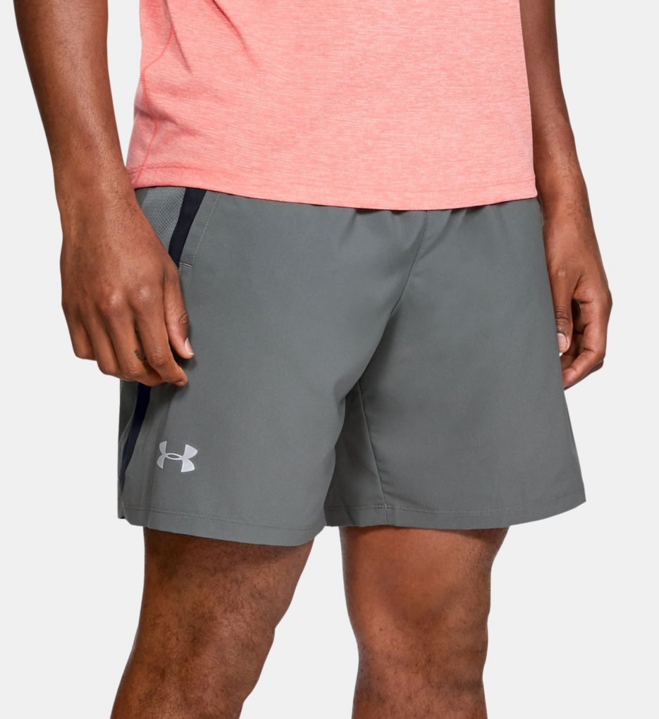 Launch 7 Inch Short With Mesh Liner Pitch Gray 2XL by Under Armour