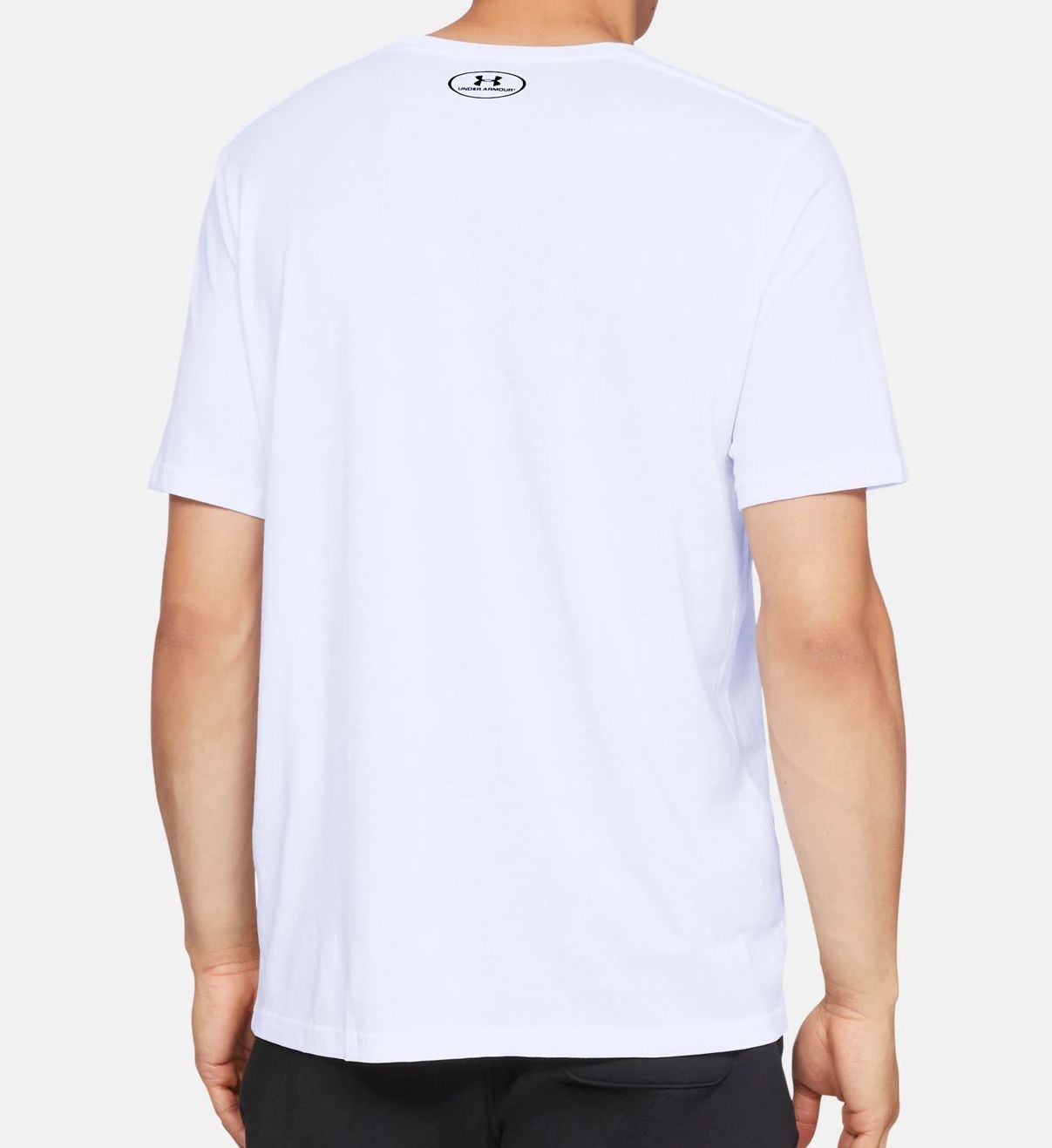 Under Armour Sportstyle Left Chest Tall Man T-Shirt WHT 2XLT  - Image 2