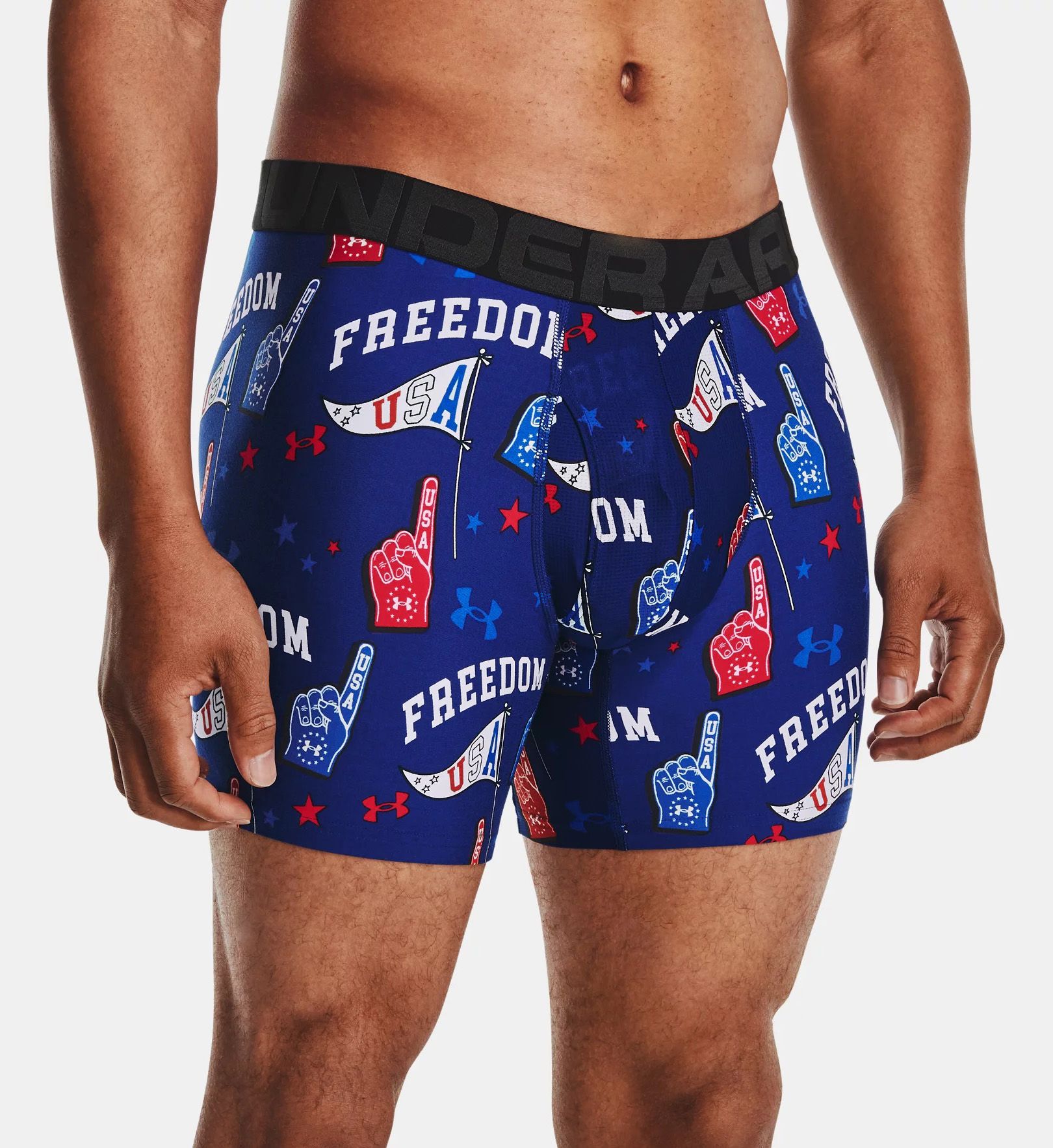 Tech 6 Inch Boxer Brief With Fly Royal/Black M by Under Armour