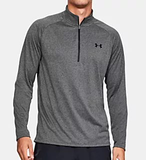 UA Tech 2.0 1/2 Zip Long Sleeve Shirt CARBON 2XL