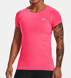 HeatGear Armour Short Sleeve Tee Pink Shock M