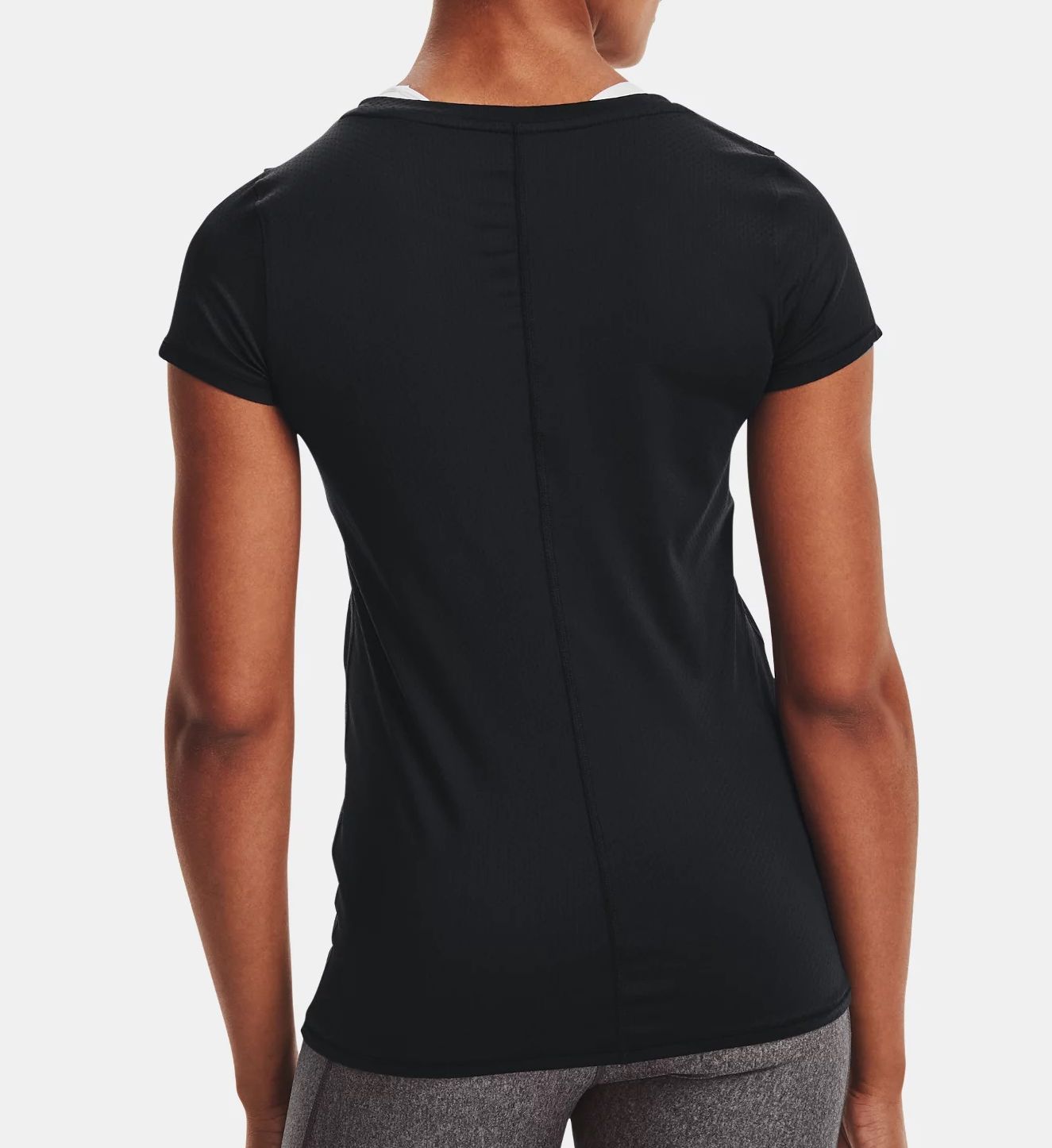 Under Armour HeatGear Armour Short Sleeve Tee Black L  - Image 2
