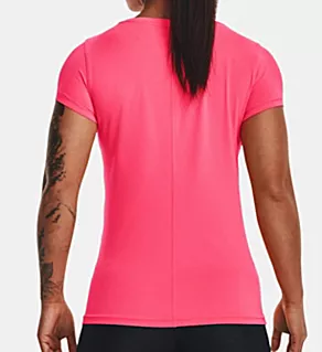 HeatGear Armour Short Sleeve Tee Pink Shock M