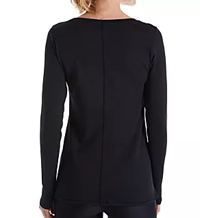 UA HeatGear Armour Long Sleeve Top Black S