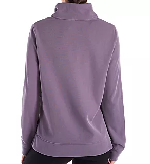 Synthetic Fleece Mock Neck Mirage Pullover Flint XS
