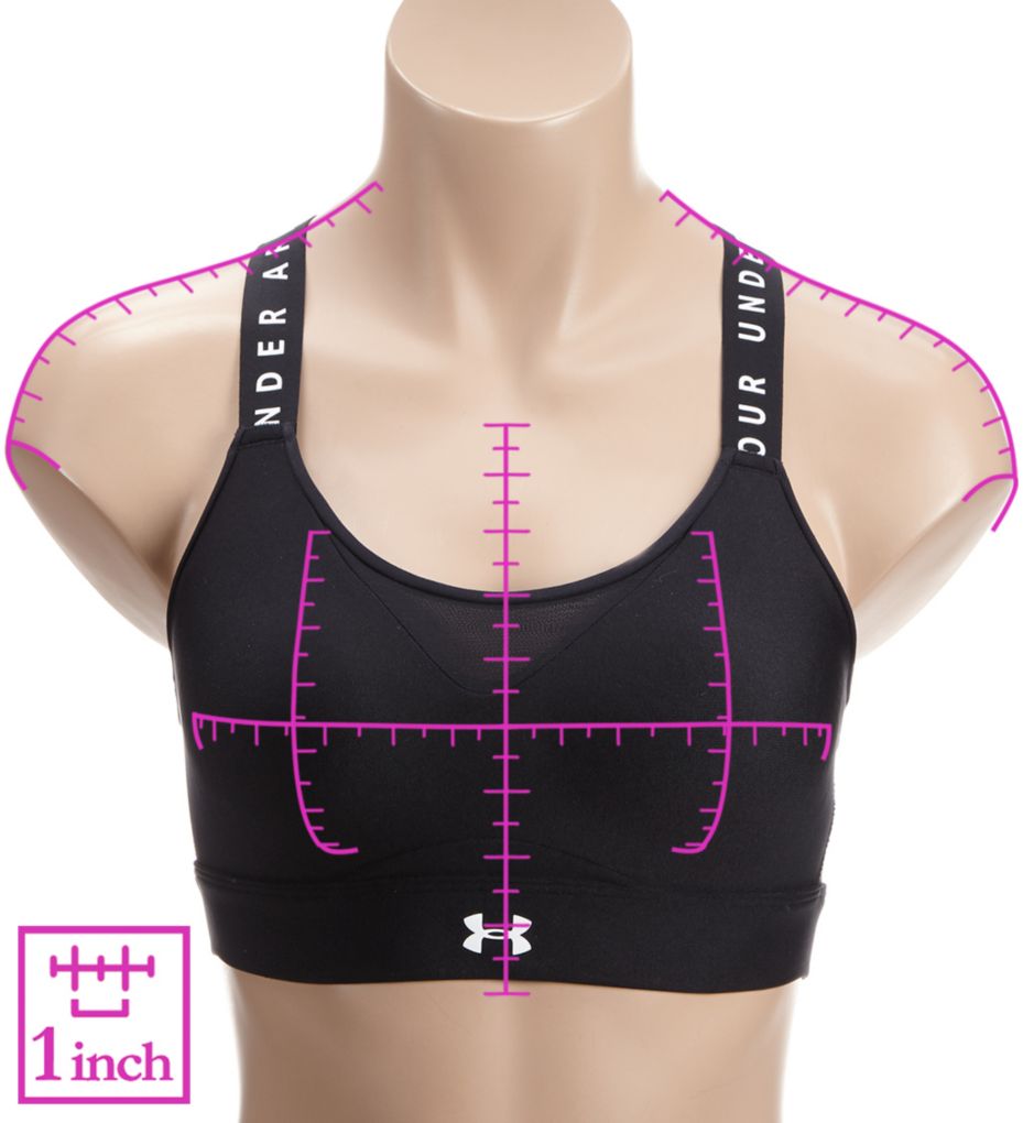 Under Armour Plus UA Infinity Front-Zip Firm-Support Sports Bra